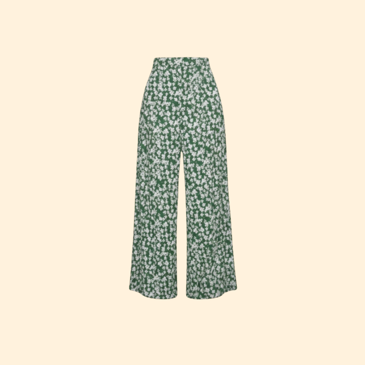 Women's Floral Wide-Leg Palazzo Pants
