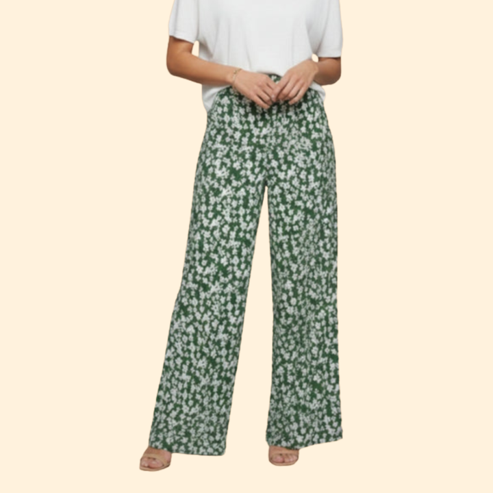 Women's Floral Wide-Leg Palazzo Pants