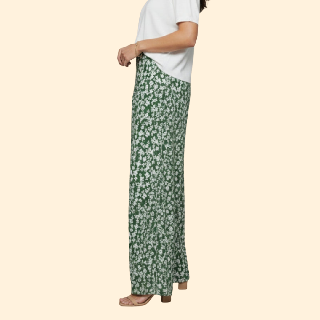 Women's Floral Wide-Leg Palazzo Pants