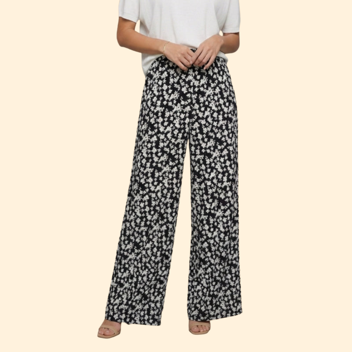 Women's Floral Wide-Leg Palazzo Pants