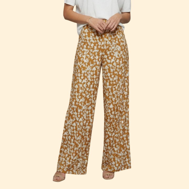 Women's Floral Wide-Leg Palazzo Pants
