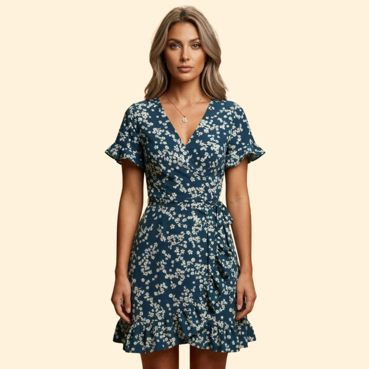 Women's Floral Wrap Dress