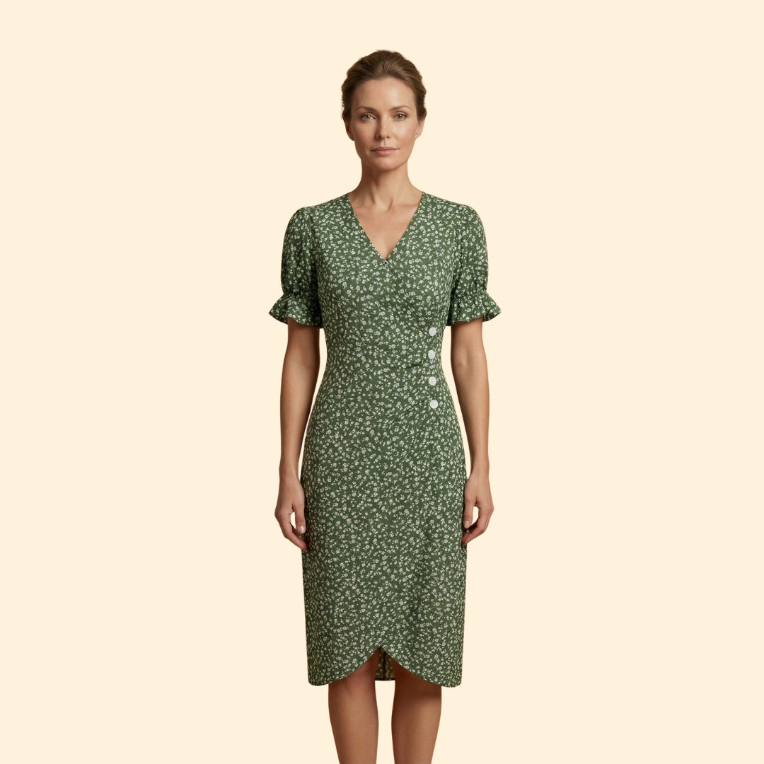 Women's Floral Wrap Dress