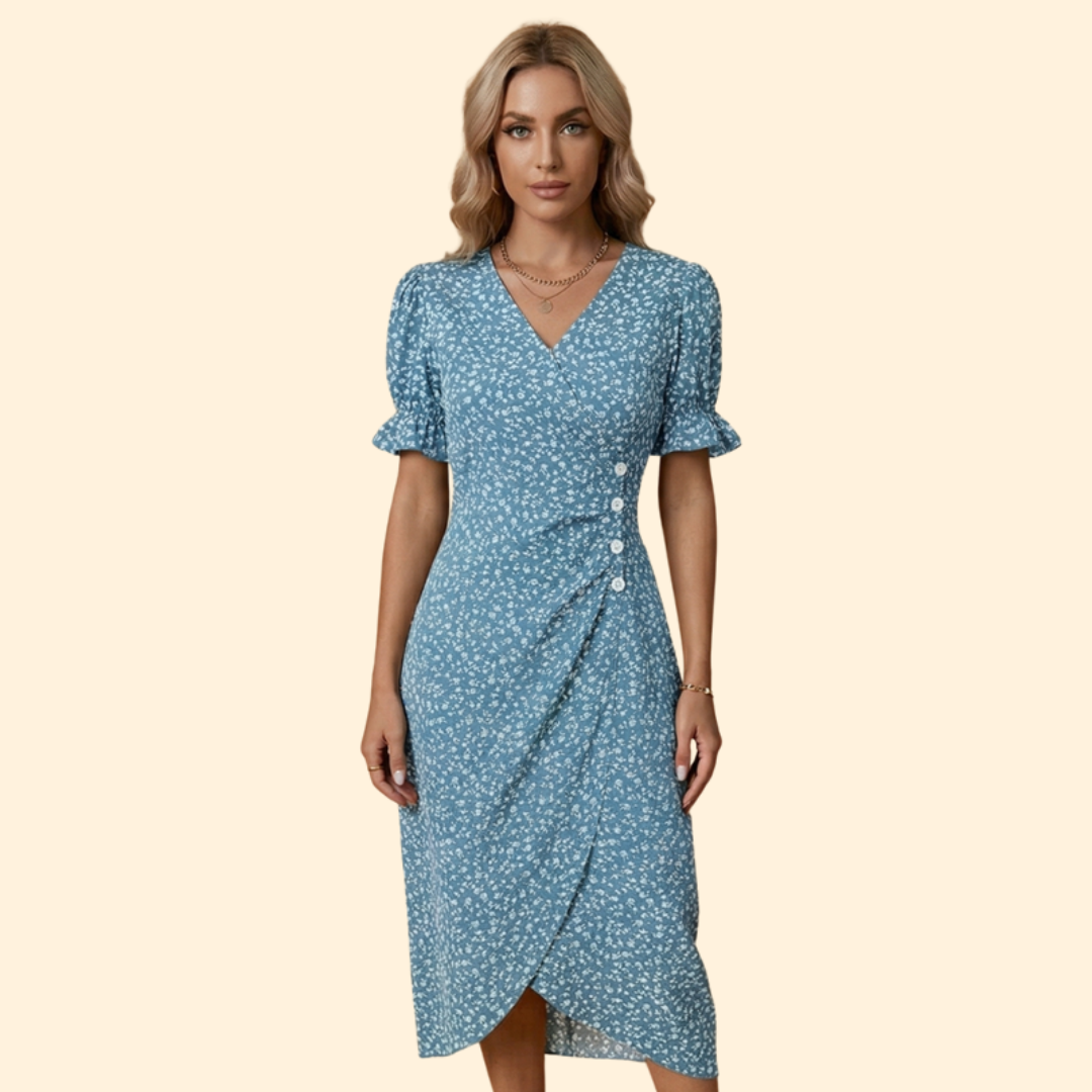 Women's Floral Wrap Dress