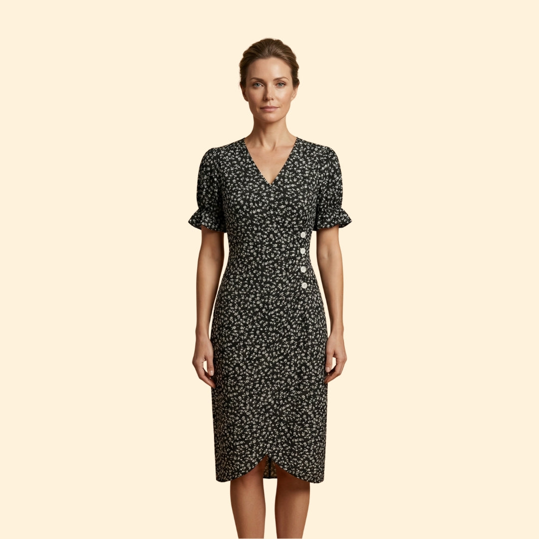Women's Floral Wrap Dress
