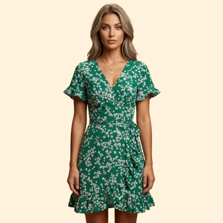 Women's Floral Wrap Dress
