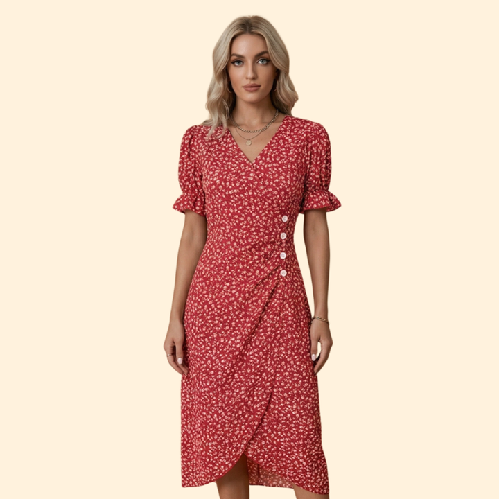 Women's Floral Wrap Dress