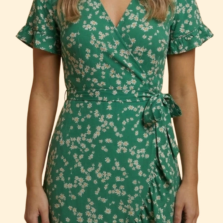 Women's Floral Wrap Dress