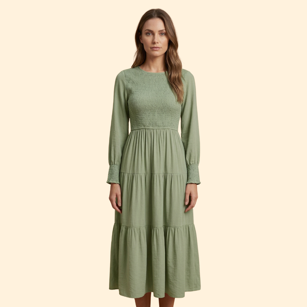Women’s Flowing Long Sleeve Dress