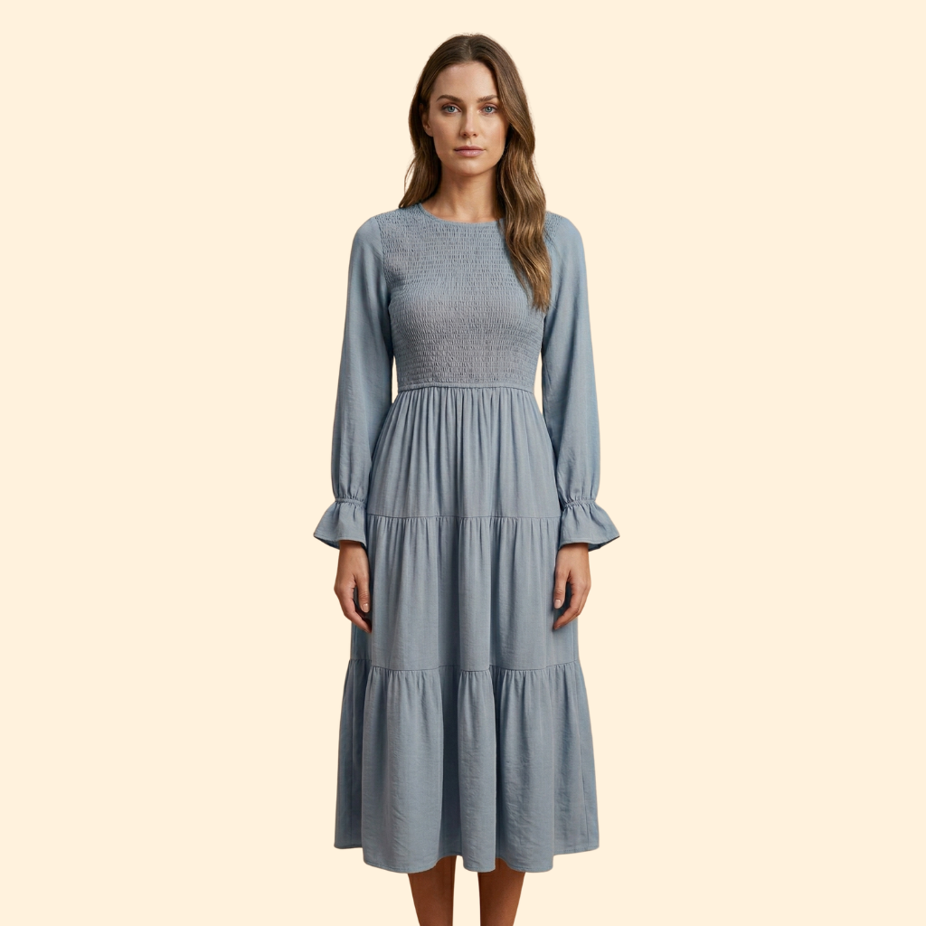 Women’s Flowing Long Sleeve Dress