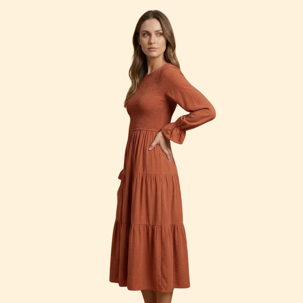 Women’s Flowing Long Sleeve Dress