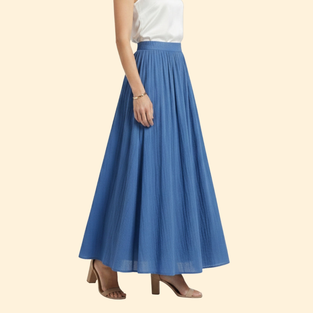 Women’s Flowing Maxi Skirt with High Waist