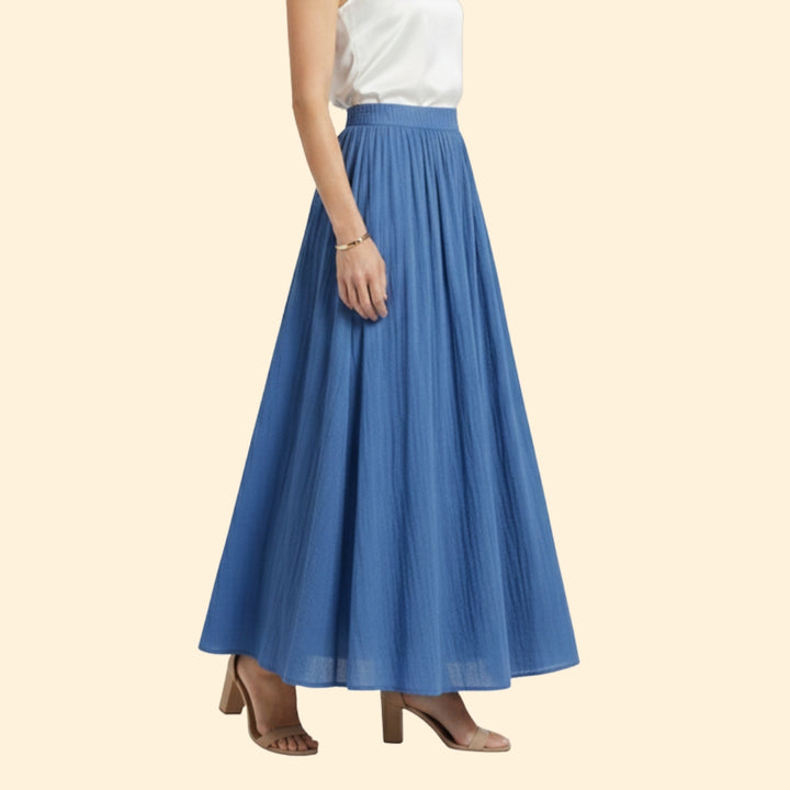 Women’s Flowing Maxi Skirt with High Waist