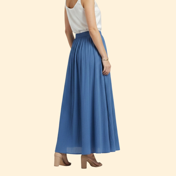 Women’s Flowing Maxi Skirt with High Waist
