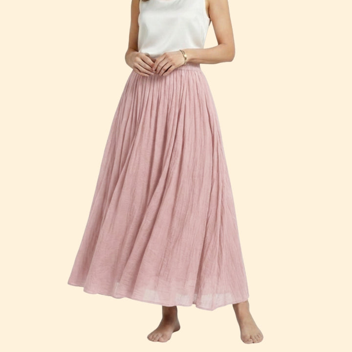 Women’s Flowing Maxi Skirt with High Waist