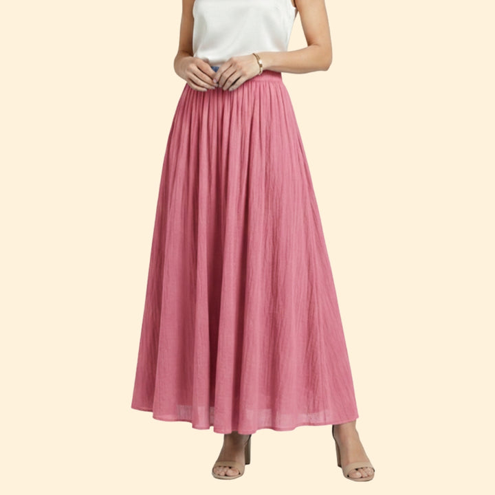 Women’s Flowing Maxi Skirt with High Waist