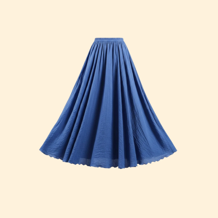 Women’s Flowing Maxi Skirt with High Waist