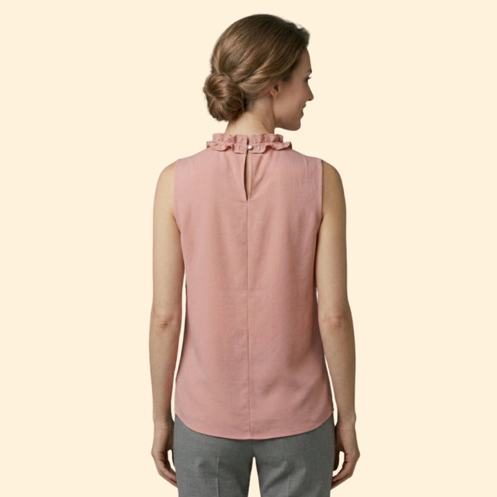 Women's Frilled Neckline Top