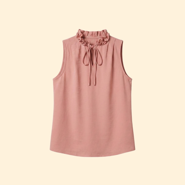 Women's Frilled Neckline Top