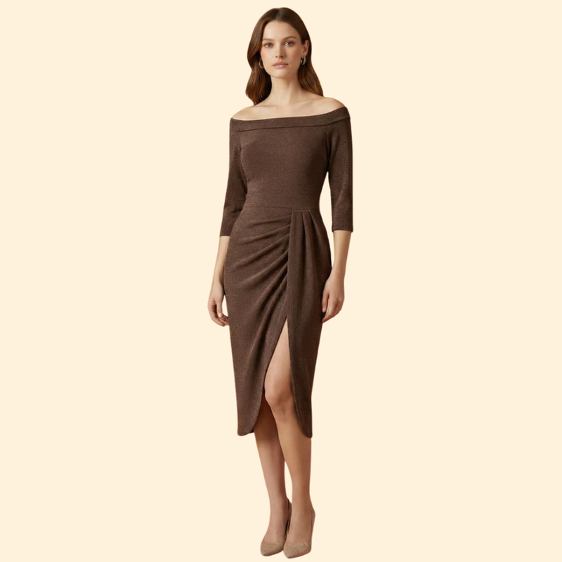 Women's Glitter Off-Shoulder Dress
