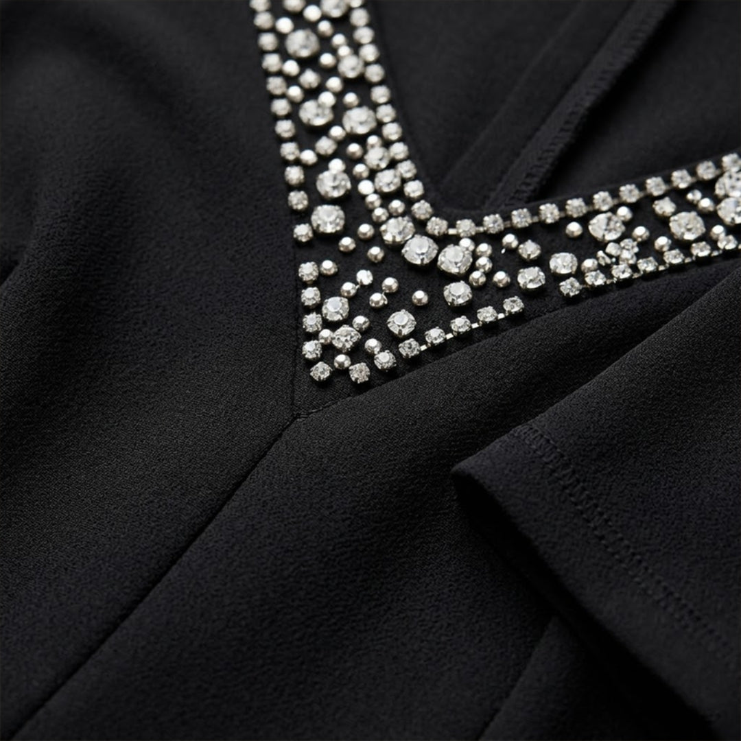 Women's Glittery Off-Shoulder Jumpsuit