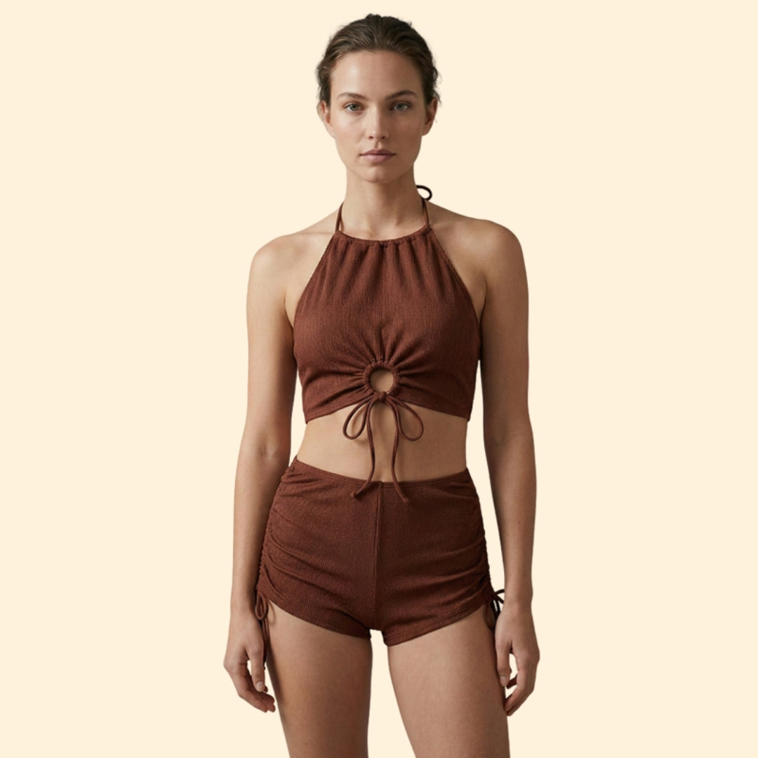 Women's Halter Crop Set