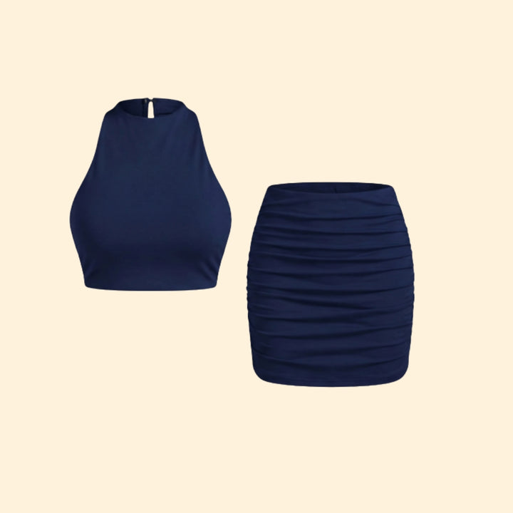 Women's Halter Crop Set