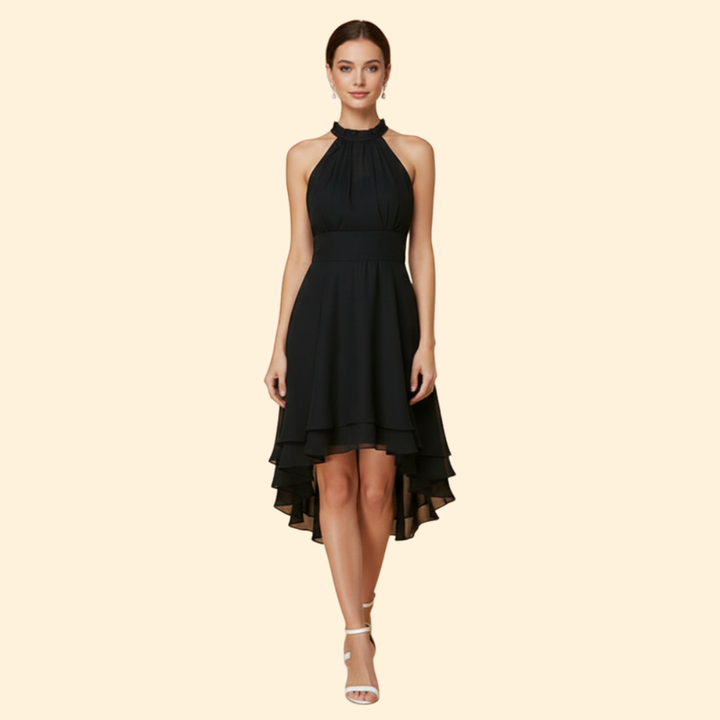 Women's Halter Neck Chiffon Dress