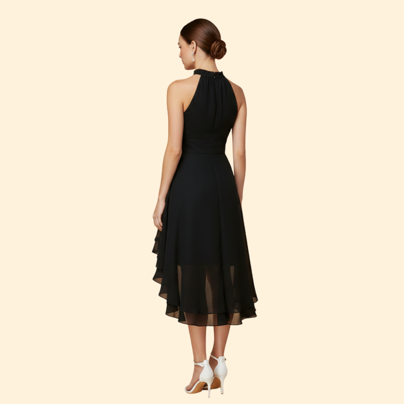 Women's Halter Neck Chiffon Dress