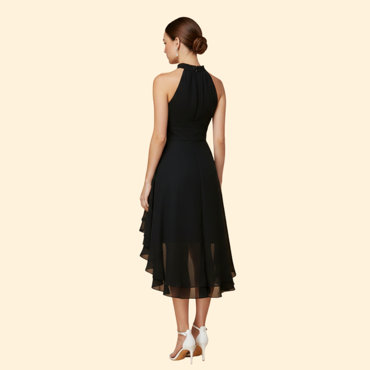 Women's Halter Neck Chiffon Dress