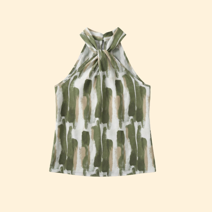 Women's Halter Print Top