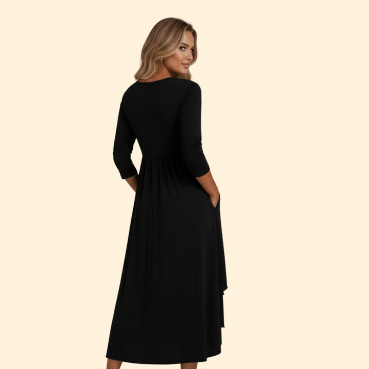 Women's Heart Detail Tiered Dress