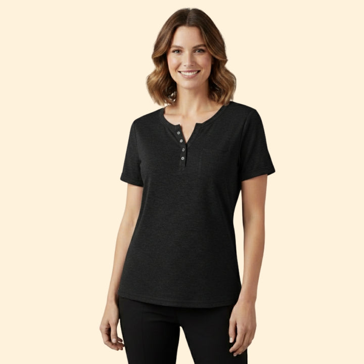 Women's Henley Neck T-shirt