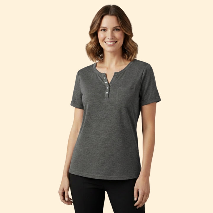 Women's Henley Neck T-shirt