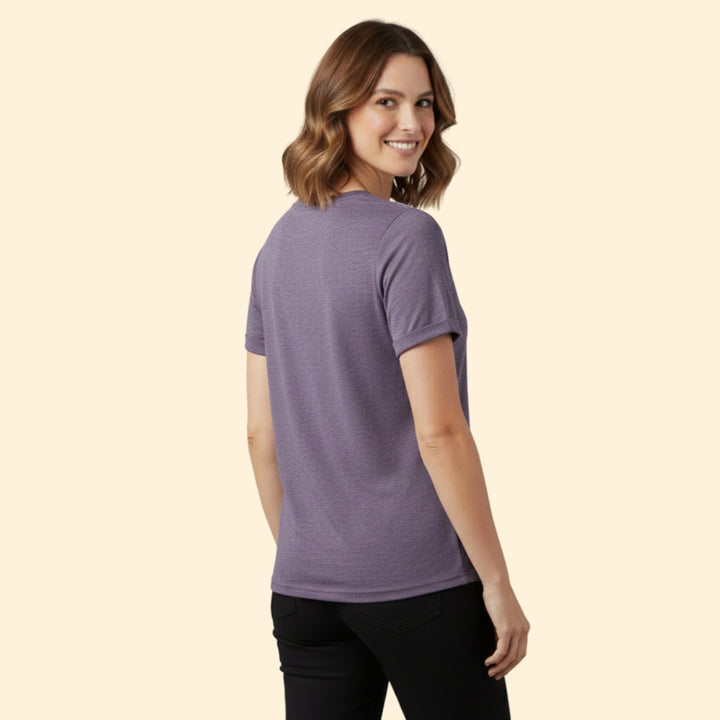 Women's Henley Neck T-shirt