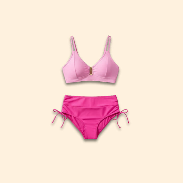 Women's High-Waist Tie Bikini Set