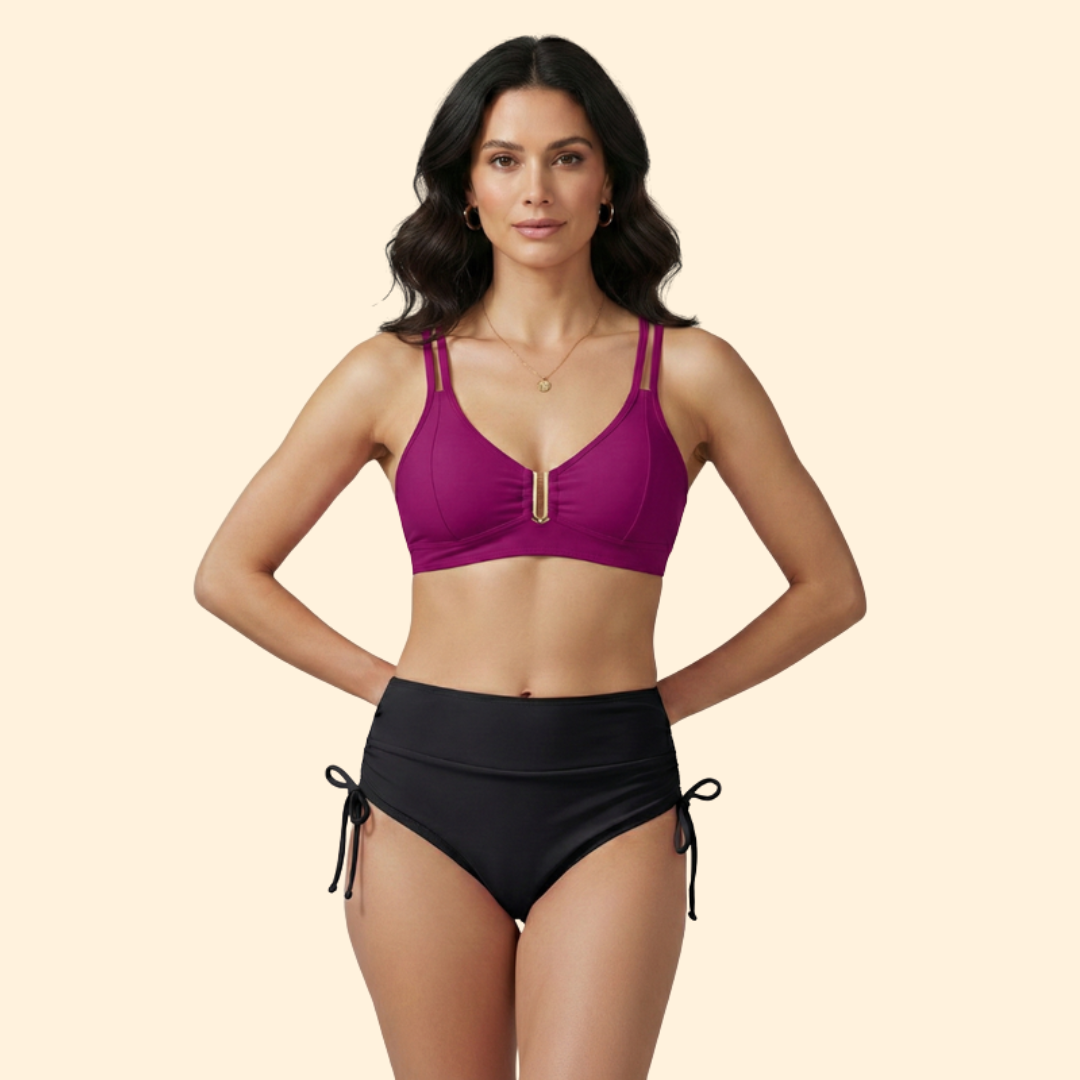Women's High-Waist Tie Bikini Set