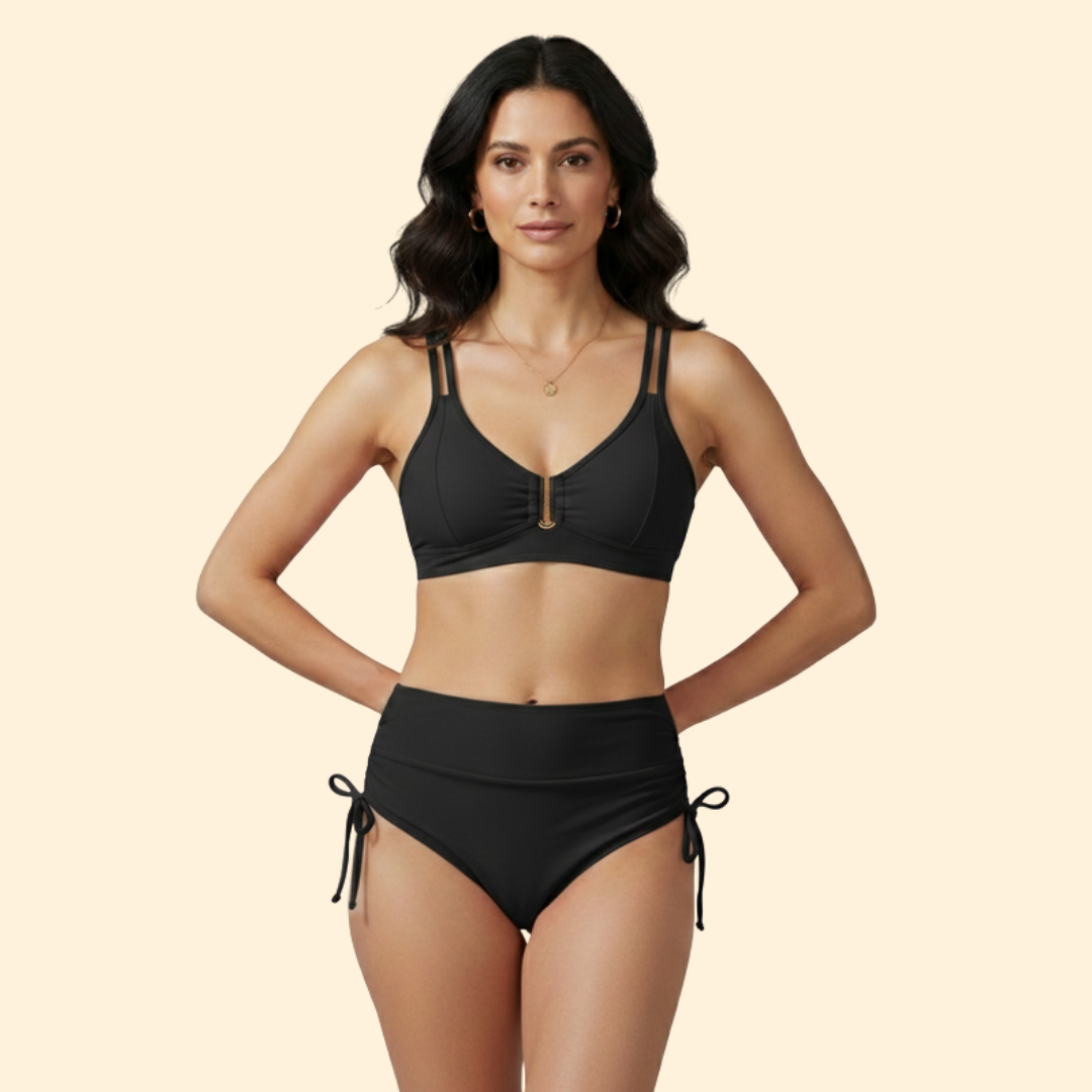 Women's High-Waist Tie Bikini Set
