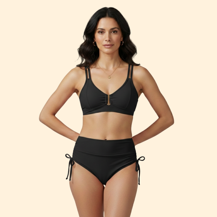 Women's High-Waist Tie Bikini Set