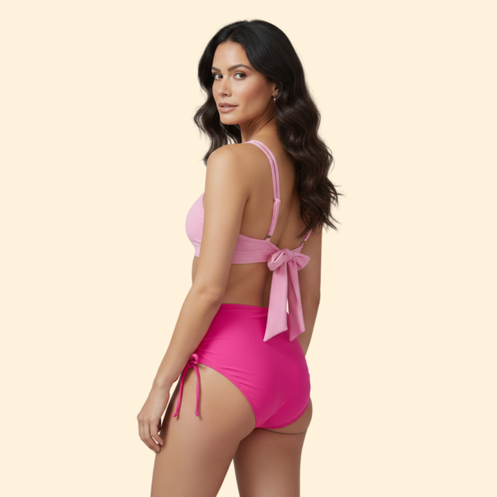Women's High-Waist Tie Bikini Set