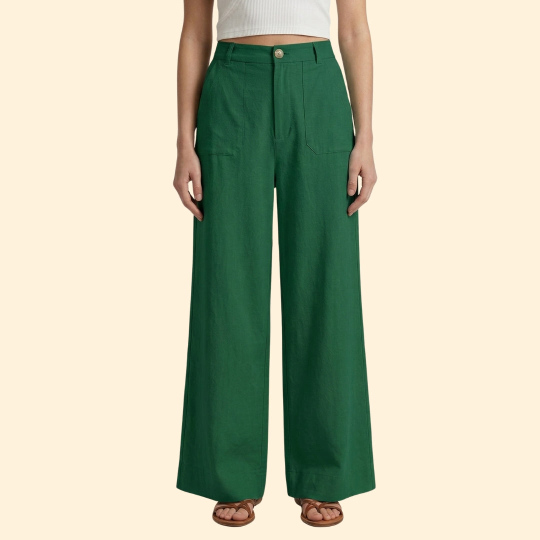 Women's High-Waisted Relaxed Trousers