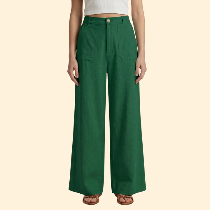 Women's High-Waisted Relaxed Trousers