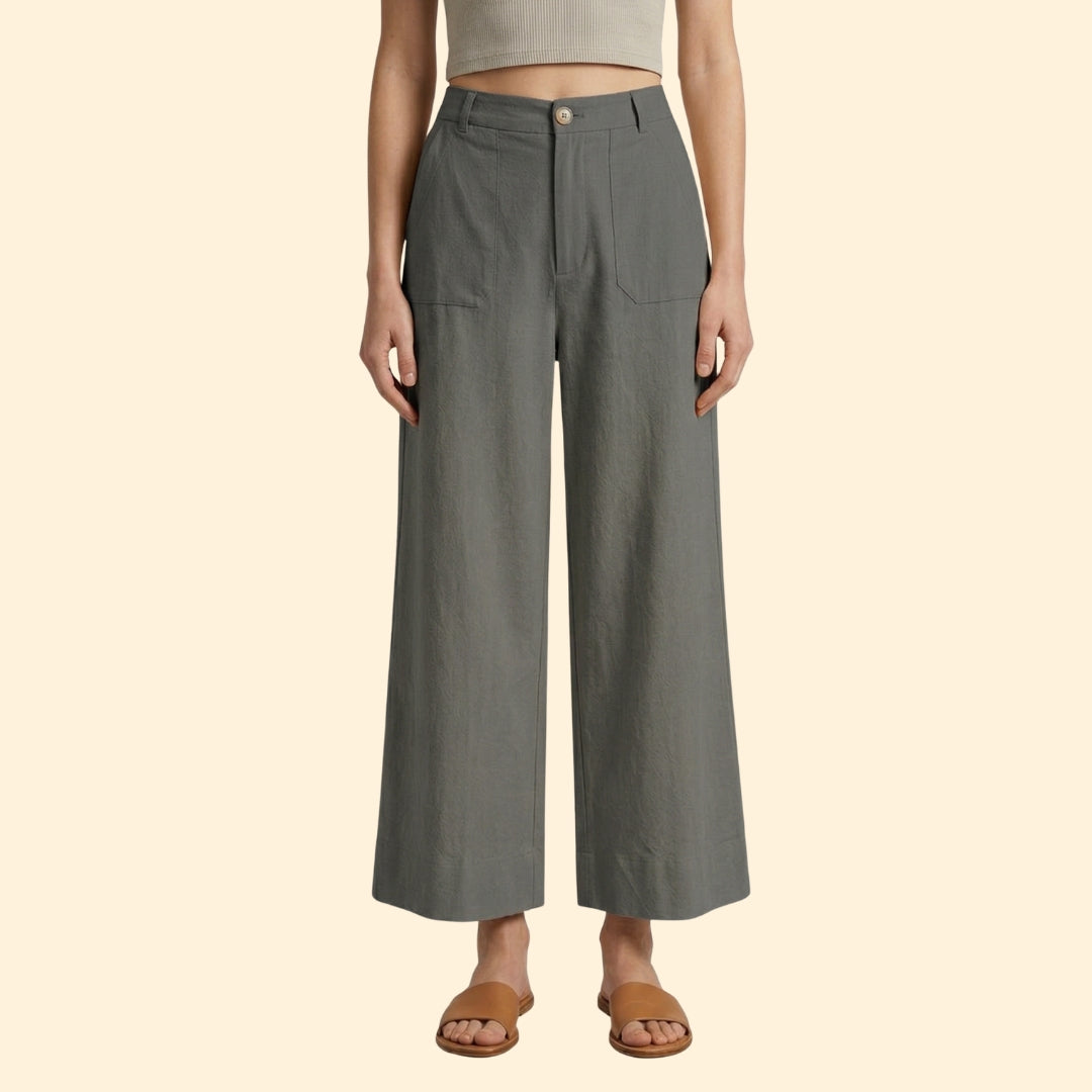 Women's High-Waisted Relaxed Trousers