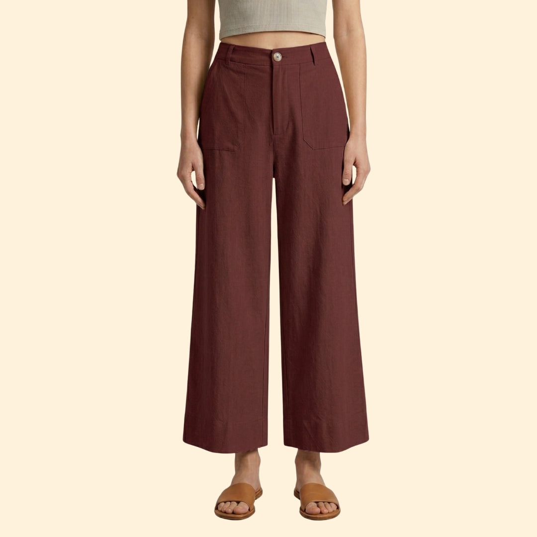 Women's High-Waisted Relaxed Trousers