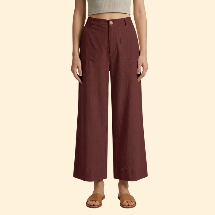 Women's High-Waisted Relaxed Trousers