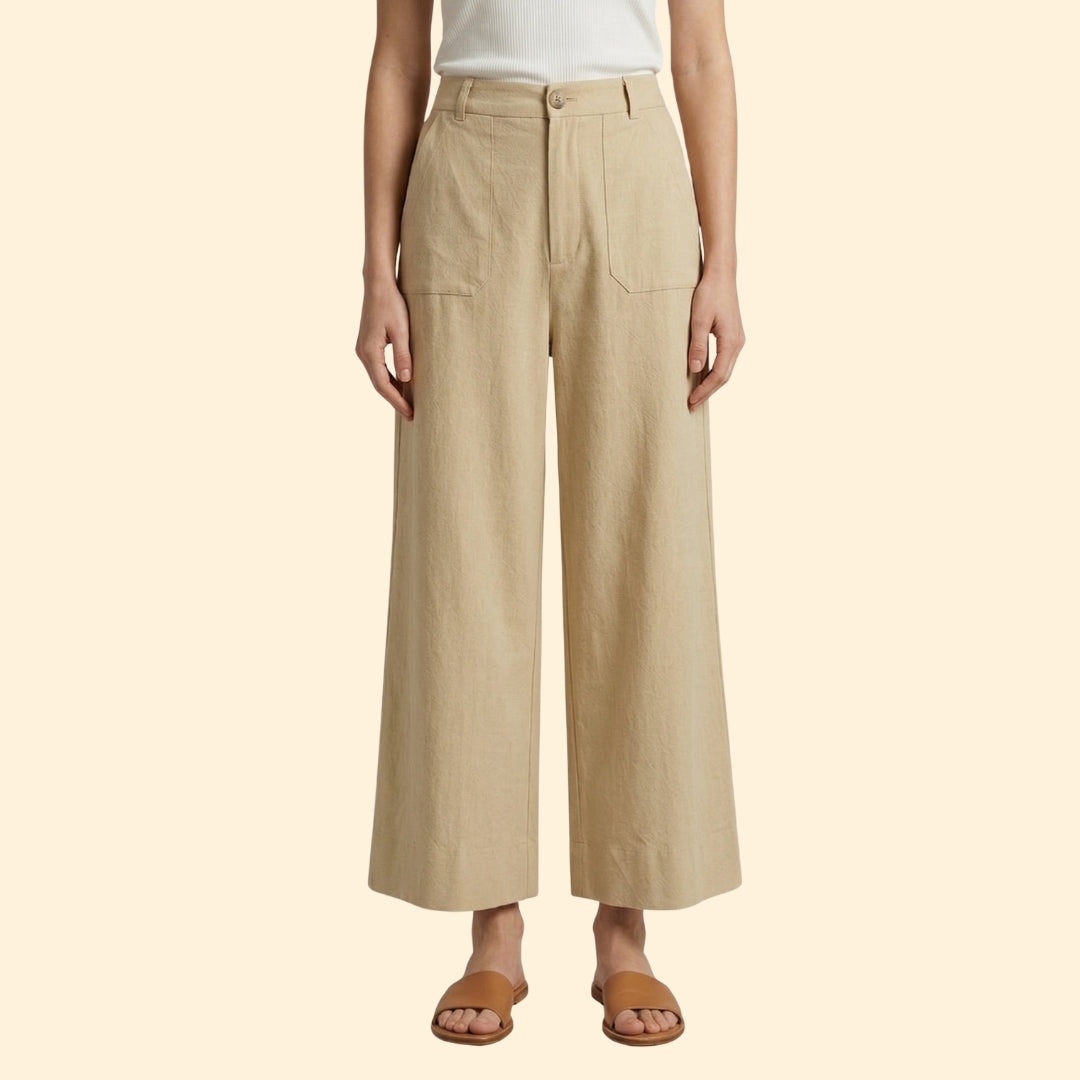 Women's High-Waisted Relaxed Trousers