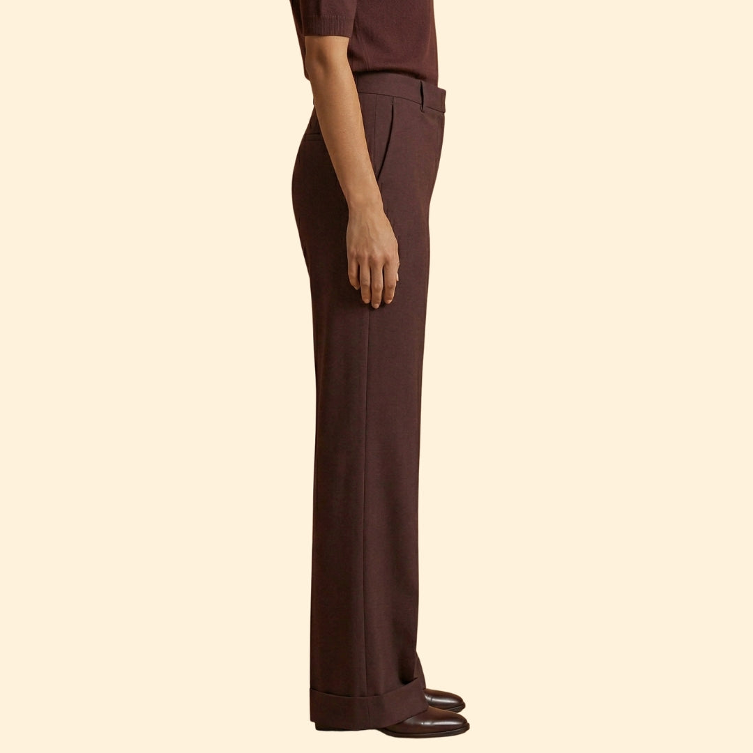 Women's High-Waisted Tailored Trousers