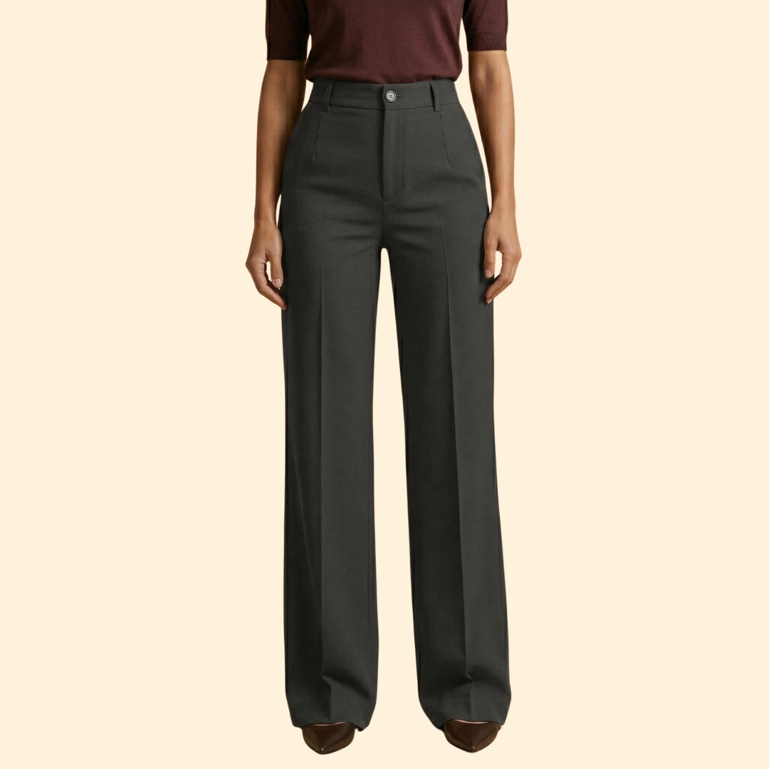 Women's High-Waisted Tailored Trousers