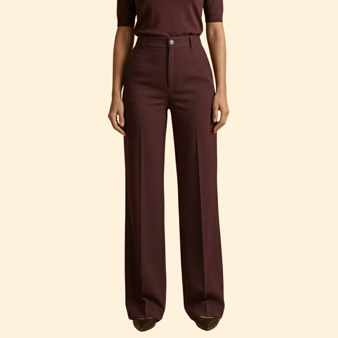 Women's High-Waisted Tailored Trousers