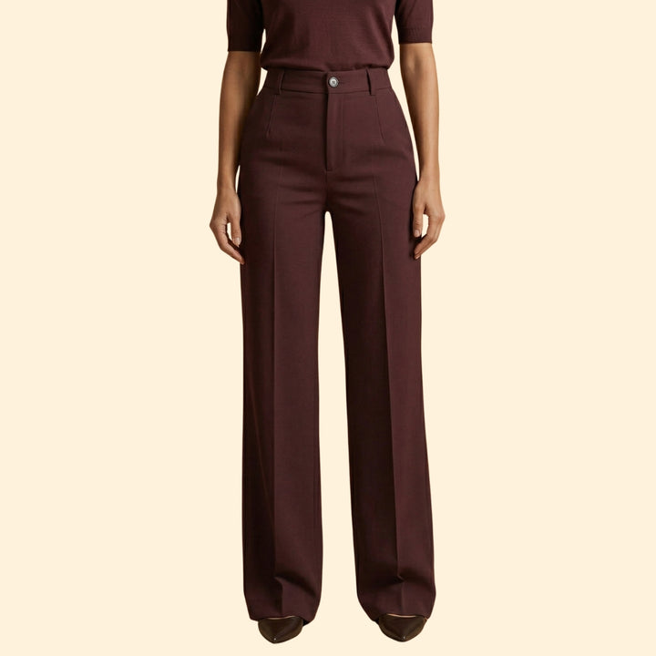 Women's High-Waisted Tailored Trousers